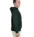 996M JERZEES® NuBlend™ Hooded Pullover Sweatshi FOREST GREEN side view