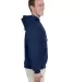 996M JERZEES® NuBlend™ Hooded Pullover Sweatshi J NAVY side view