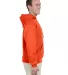 996M JERZEES® NuBlend™ Hooded Pullover Sweatshi BURNT ORANGE side view