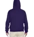 996M JERZEES® NuBlend™ Hooded Pullover Sweatshi DEEP PURPLE back view