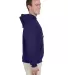 996M JERZEES® NuBlend™ Hooded Pullover Sweatshi DEEP PURPLE side view