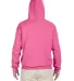 996M JERZEES® NuBlend™ Hooded Pullover Sweatshi NEON PINK back view