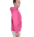 996M JERZEES® NuBlend™ Hooded Pullover Sweatshi NEON PINK side view