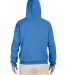 996M JERZEES® NuBlend™ Hooded Pullover Sweatshi COLUMBIA BLUE back view