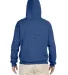 996M JERZEES® NuBlend™ Hooded Pullover Sweatshi VINTAGE HTH BLUE back view