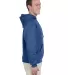 996M JERZEES® NuBlend™ Hooded Pullover Sweatshi VINTAGE HTH BLUE side view
