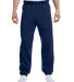 JERZEES 973 NuBlend Sweatpant 973M in J navy front view