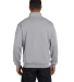 JERZEES 995 Adult New Blend Zip Cadet Collar Sweat in Oxford back view