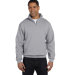 JERZEES 995 Adult New Blend Zip Cadet Collar Sweat in Oxford front view