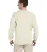 2400 Gildan Ultra Cotton Long Sleeve T Shirt  in Natural back view