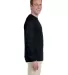 2400 Gildan Ultra Cotton Long Sleeve T Shirt  in Black side view