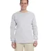 2400 Gildan Ultra Cotton Long Sleeve T Shirt  in Ash grey front view