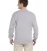 2400 Gildan Ultra Cotton Long Sleeve T Shirt  in Sport grey back view