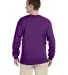 2400 Gildan Ultra Cotton Long Sleeve T Shirt  in Purple back view