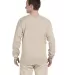 2400 Gildan Ultra Cotton Long Sleeve T Shirt  in Sand back view