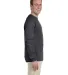 2400 Gildan Ultra Cotton Long Sleeve T Shirt  in Charcoal side view