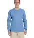 2400 Gildan Ultra Cotton Long Sleeve T Shirt  in Carolina blue front view