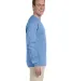 2400 Gildan Ultra Cotton Long Sleeve T Shirt  in Carolina blue side view