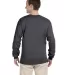 2400 Gildan Ultra Cotton Long Sleeve T Shirt  in Dark heather back view