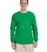 2400 Gildan Ultra Cotton Long Sleeve T Shirt  in Irish green front view