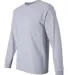 2400 Gildan Ultra Cotton Long Sleeve T Shirt  in Sport grey side view