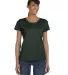 Fruit of the Loom Ladies Heavy Cotton HD153 100 Co FOREST GREEN front view