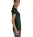 Fruit of the Loom Ladies Heavy Cotton HD153 100 Co FOREST GREEN side view