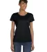 Fruit of the Loom Ladies Heavy Cotton HD153 100 Co BLACK front view