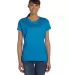 Fruit of the Loom Ladies Heavy Cotton HD153 100 Co PACIFIC BLUE front view