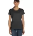 Fruit of the Loom Ladies Heavy Cotton HD153 100 Co BLACK HEATHER front view