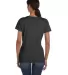 Fruit of the Loom Ladies Heavy Cotton HD153 100 Co BLACK HEATHER back view
