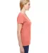 Fruit of the Loom Ladies Heavy Cotton HD153 100 Co RETRO HTR CORAL side view