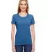 Fruit of the Loom Ladies Heavy Cotton HD153 100 Co RETRO HTR ROYAL front view