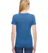 Fruit of the Loom Ladies Heavy Cotton HD153 100 Co RETRO HTR ROYAL back view