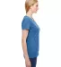 Fruit of the Loom Ladies Heavy Cotton HD153 100 Co RETRO HTR ROYAL side view