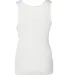 BELLA 1080 Womens Ribbed Tank Top in White back view