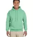 18500 Gildan Heavyweight Blend Hooded Sweatshirt in Mint green front view