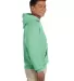 18500 Gildan Heavyweight Blend Hooded Sweatshirt in Mint green side view
