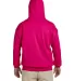 18500 Gildan Heavyweight Blend Hooded Sweatshirt in Heliconia back view