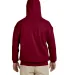18500 Gildan Heavyweight Blend Hooded Sweatshirt in Antiq cherry red back view