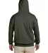 18500 Gildan Heavyweight Blend Hooded Sweatshirt in Military green back view