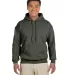 18500 Gildan Heavyweight Blend Hooded Sweatshirt in Military green front view
