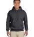 18500 Gildan Heavyweight Blend Hooded Sweatshirt in Charcoal front view