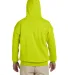 18500 Gildan Heavyweight Blend Hooded Sweatshirt in Safety green back view