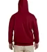 18500 Gildan Heavyweight Blend Hooded Sweatshirt in Garnet back view