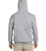 18500 Gildan Heavyweight Blend Hooded Sweatshirt in Graphite heather back view