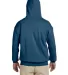 18500 Gildan Heavyweight Blend Hooded Sweatshirt in Indigo blue back view
