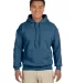 18500 Gildan Heavyweight Blend Hooded Sweatshirt in Indigo blue front view