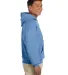 18500 Gildan Heavyweight Blend Hooded Sweatshirt in Carolina blue side view
