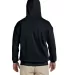 18500 Gildan Heavyweight Blend Hooded Sweatshirt in Black back view